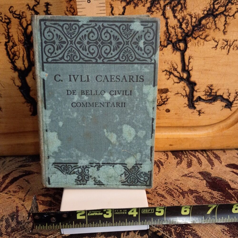1930 Caesar De Bello Civili Oxford Press Inscribed Univ of Michigan Latin Book